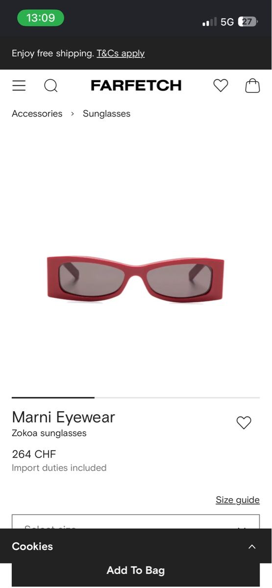 Marni Lunettes & Verres: Marni Zokoa Sonnenbrille – D'occasion à Basel par arminafera 1
